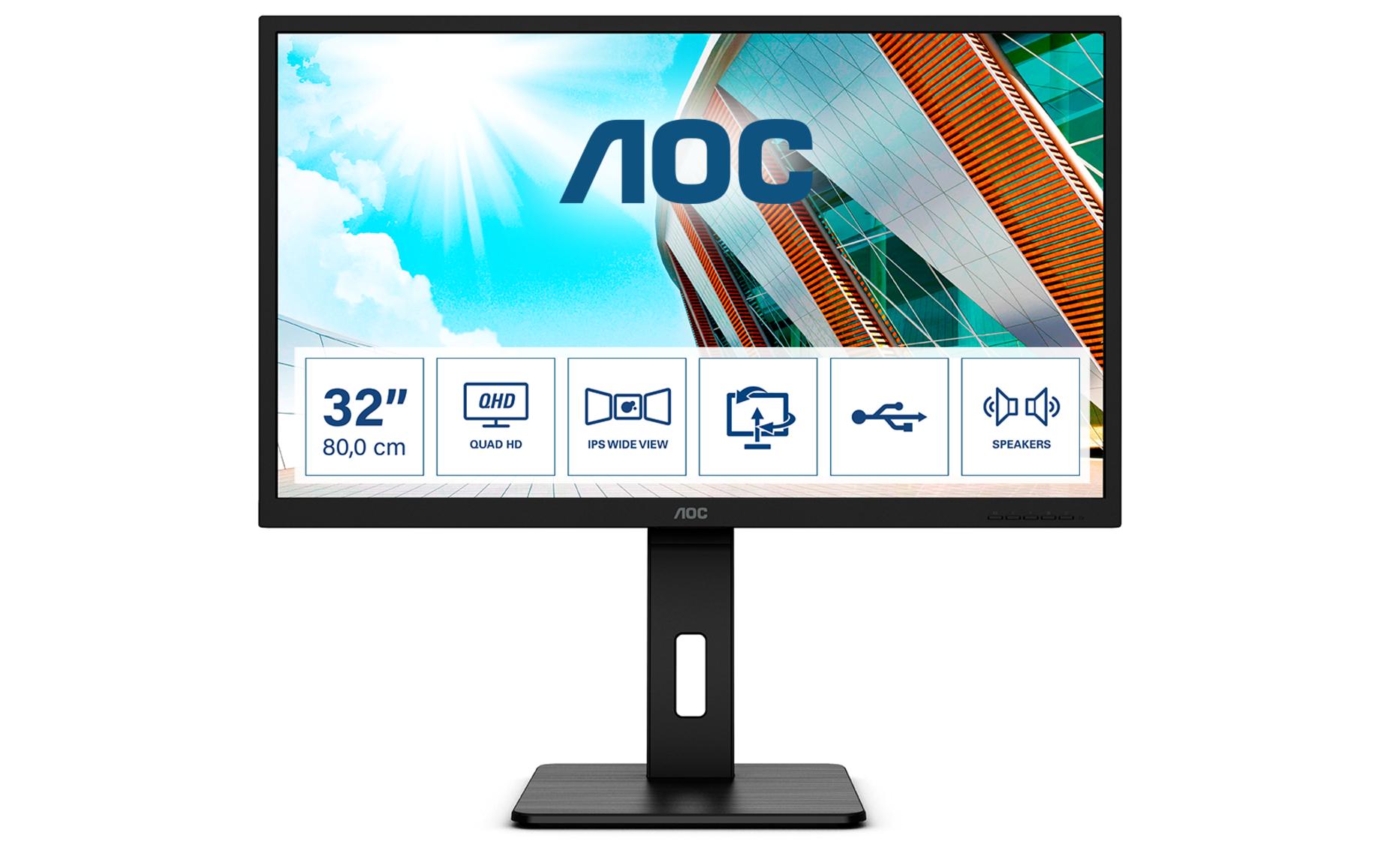 Monitor Q32P2<br>Ergonomischer 31.5
