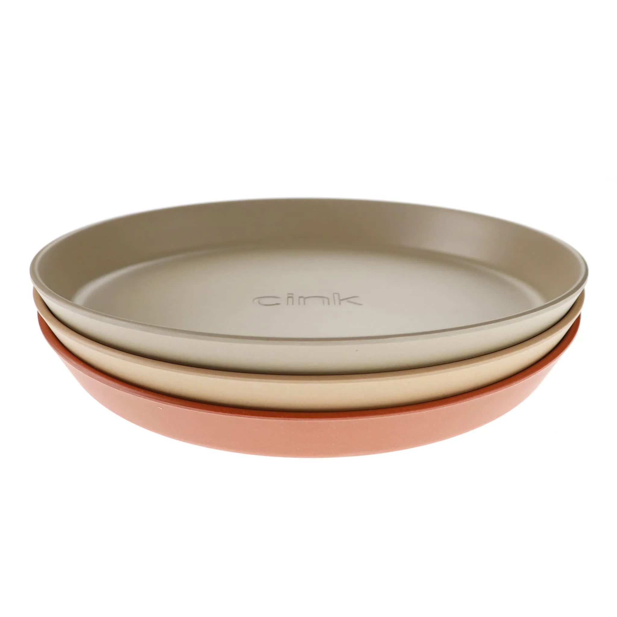 Cink Assiette en Bambou Paquet de 3 - FogRyeBrick