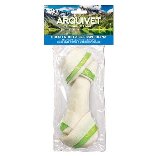 Osso de algas trançadas para cães, sabor espirulina.