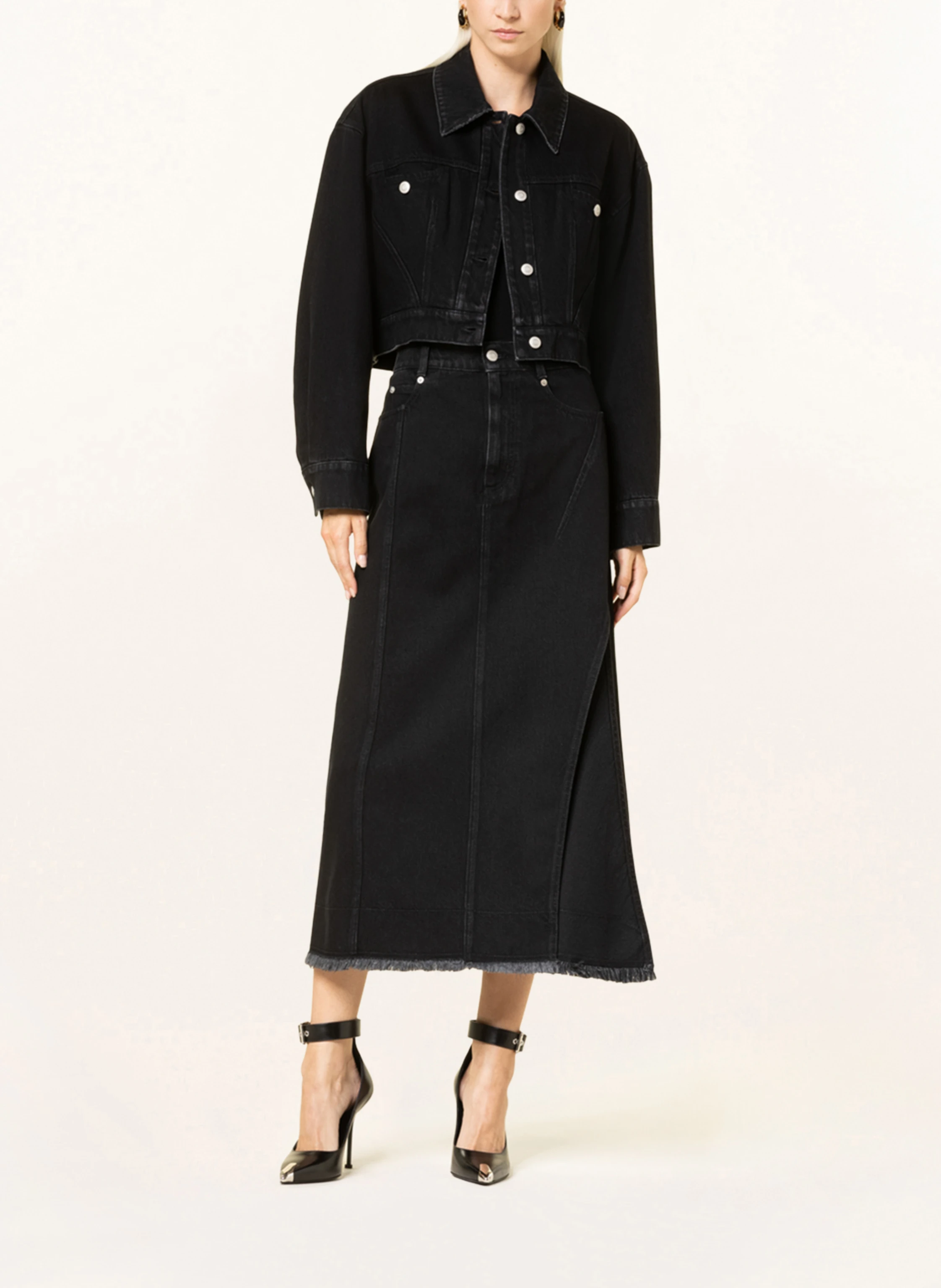 Alexander McQUEEN Cropped-Jeansjacke