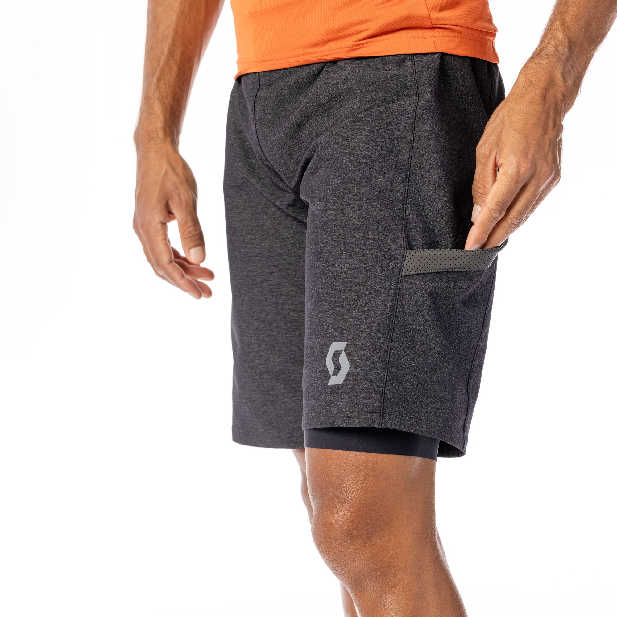 SCOTT Gravel Hybrid Shorts Sort/Grå