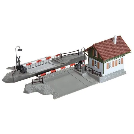 FALLER Bahnübergang mit Schrankenwärterhaus