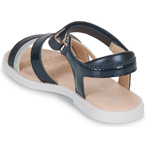 Geox - J SANDAL KARLY GIRL - Marine / Argenté
