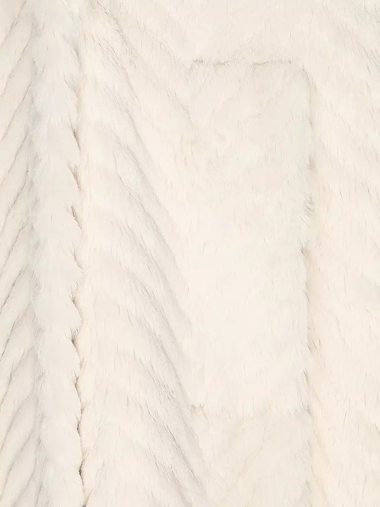 MARC CAIN Mantel in Felloptik  creme