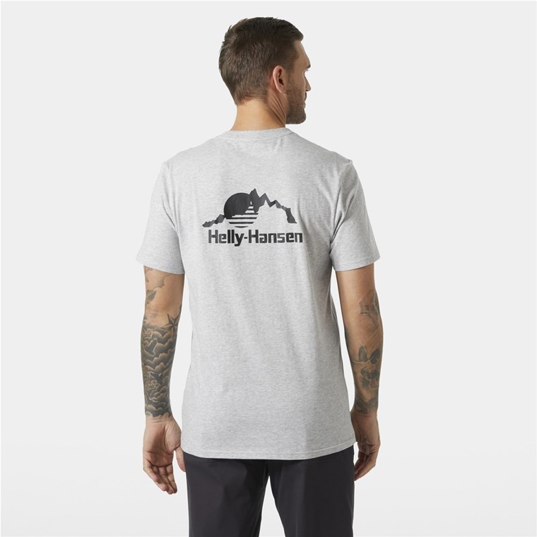 Helly Hansen Nord Graphic T-Shirt Grey Melange