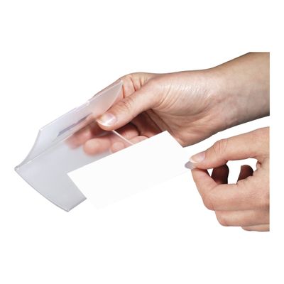 Durable Clickfold - 10 Portes badge pliables avec aimant - 54 x 90 mm
