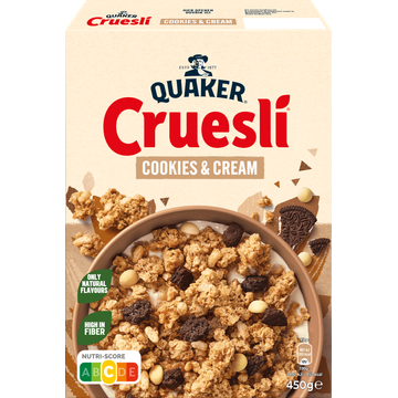 Quaker Cruesli Cookies & Cream Ontbijtgranen 450 gr