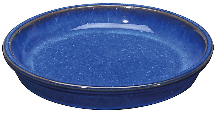 Soucoupe terre cuite bleu Deroma ø17 cm