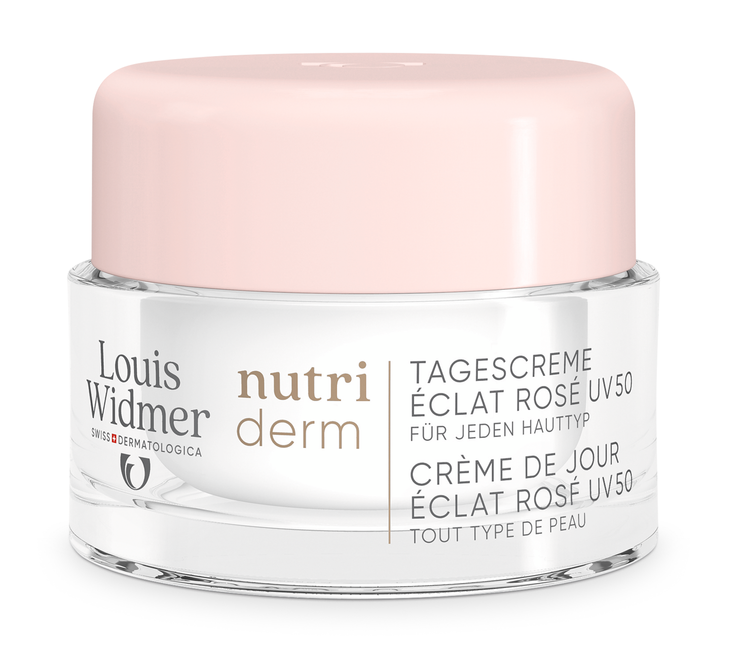 LOUIS WIDMER Nutriderm Tagescreme Creme UV50 éclat rosé ohne Parfum 50 ml