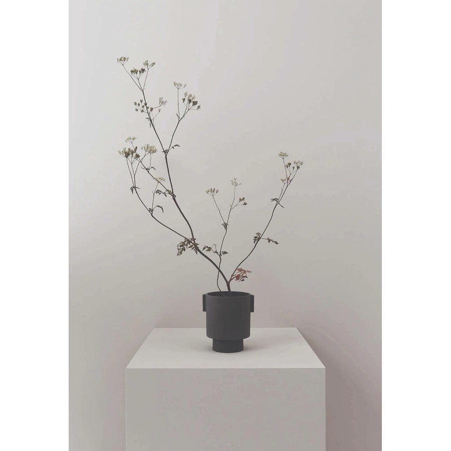 OYOY Vase Inka Kana Topf grey