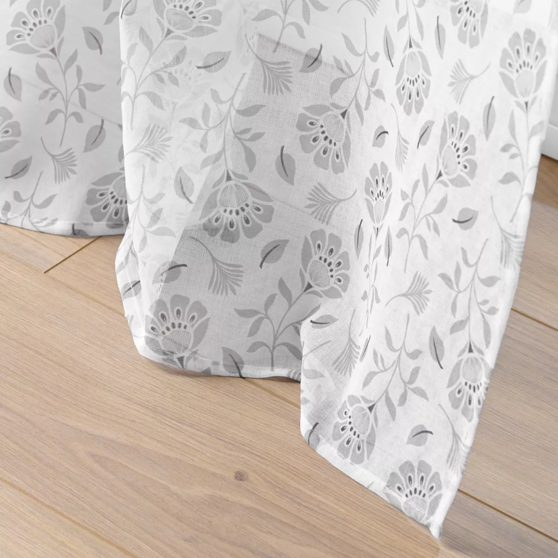 Voilage œillets (140 x 240 cm) Flavie Gris