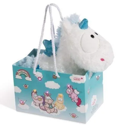 NICI Theodor & Friends Einhorn Theolino in LED Geschenktasche