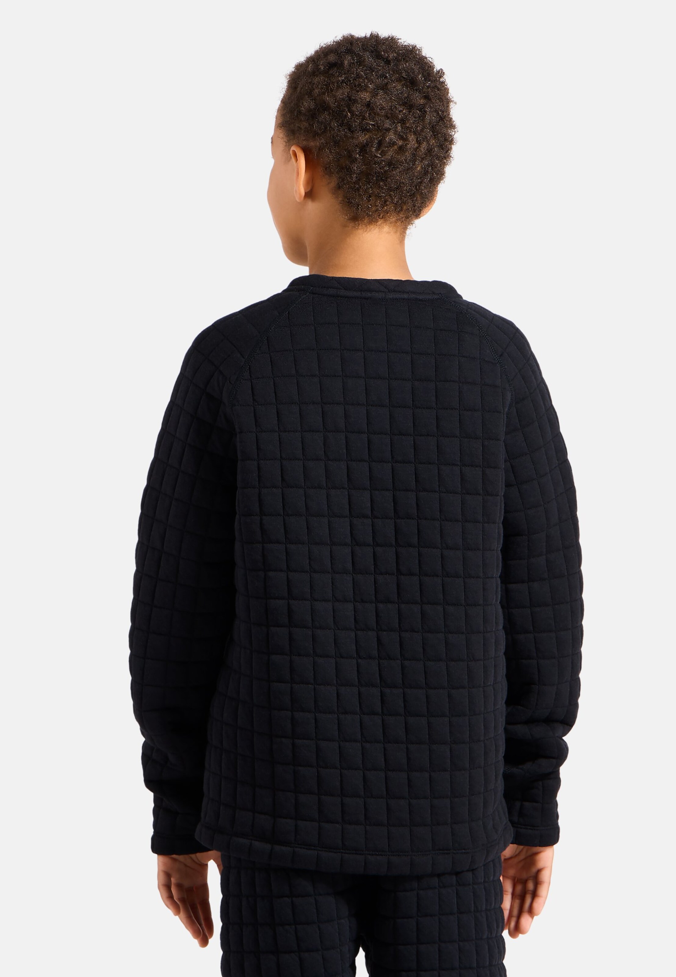 Gestepptes Adventurer Rundhalsshirt für Kinder in black