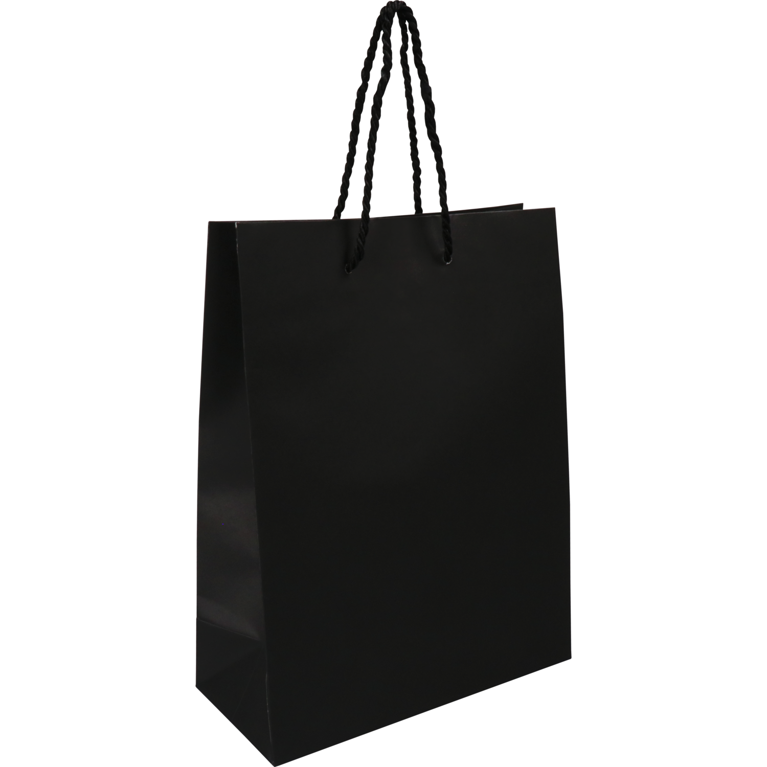 Tas, Papier, met koord, 22x 10x29cm, draagtas, zwart