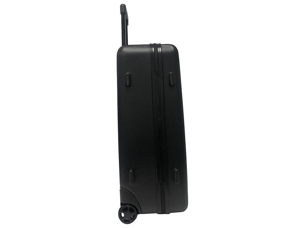 MALA DE VIAGEM GRANDE RÍGIDA POLEGAR 2 RODAS PRETO 70CM