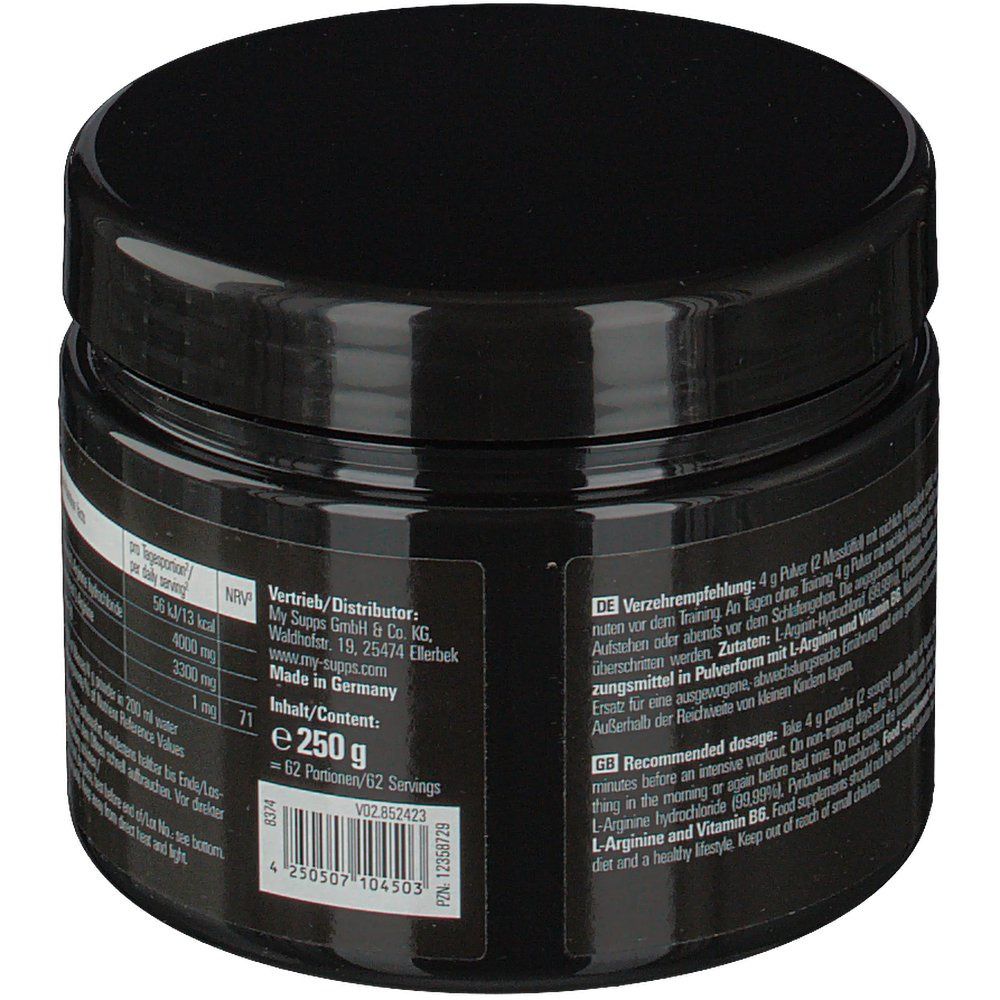 MySupps 100% L-Arginine HCl Pulver