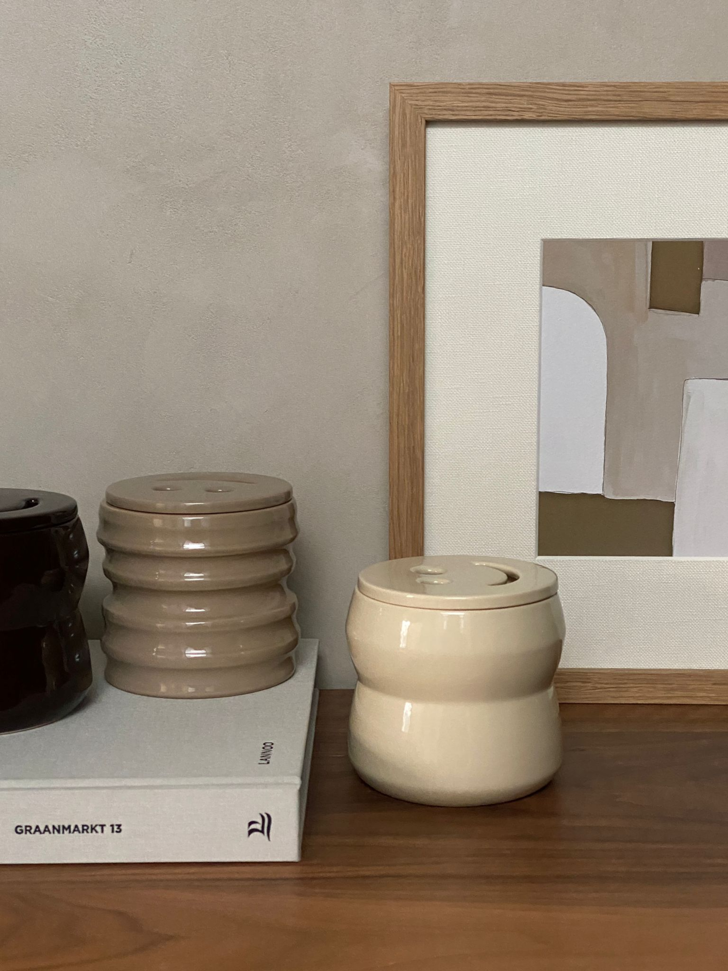 Kaars Shape 02.01 Candle & Happy lid Chalk Shape 02.01 Candle & Happy lid Chalk - Bois de Tonka