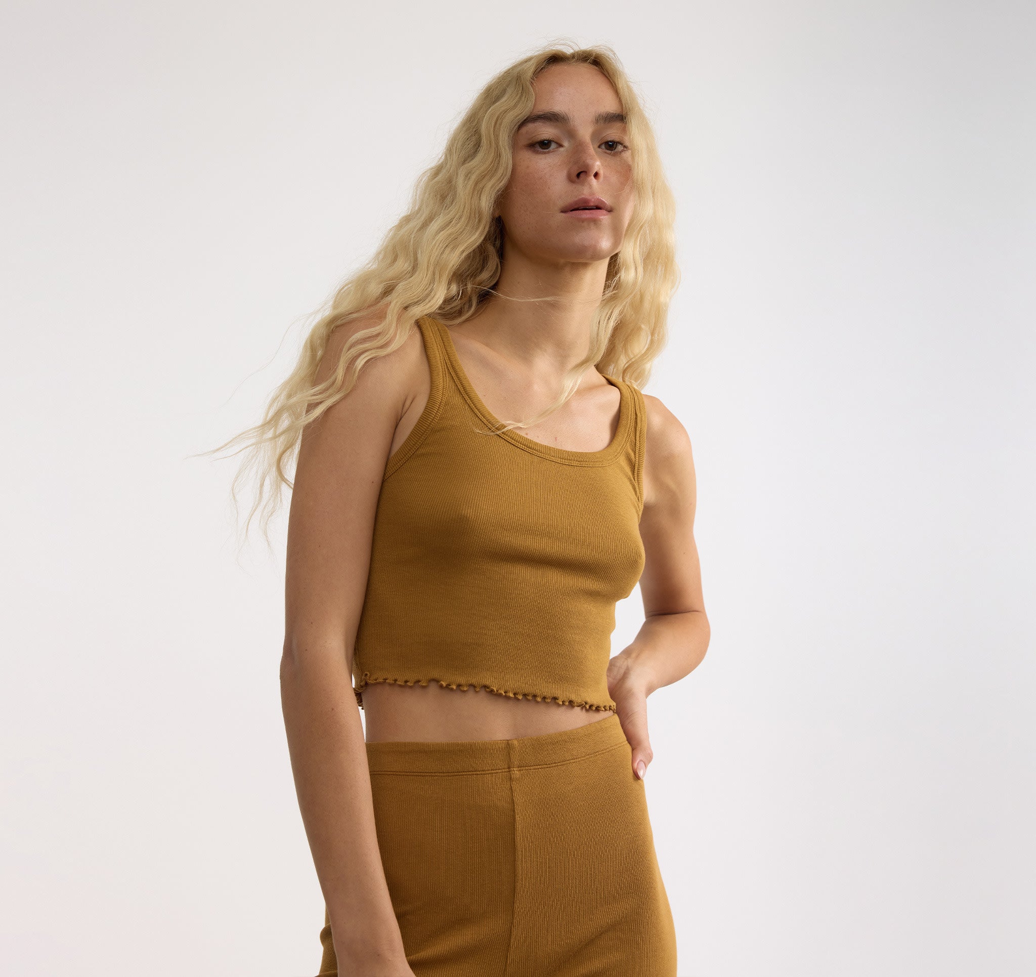 ORGANIC COTTON<br>Core Rib Bike Shorts