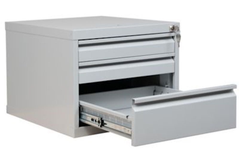 PROREGAL Sparrow Onder-Werkplaats Opbergkast voor Cricket Werkbank met 3 Laden HxBxD 38 x 46 x 55 cm Grijs