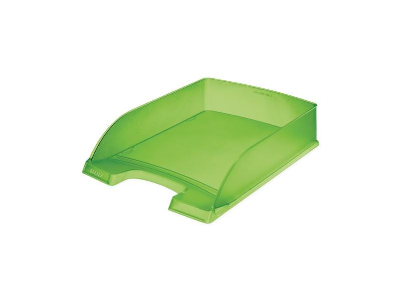 Leitz Ablagekorb Plus Standard Frost Grün/Transparent Ablage für einen geordneten und übersichtlichen Schreibtisch