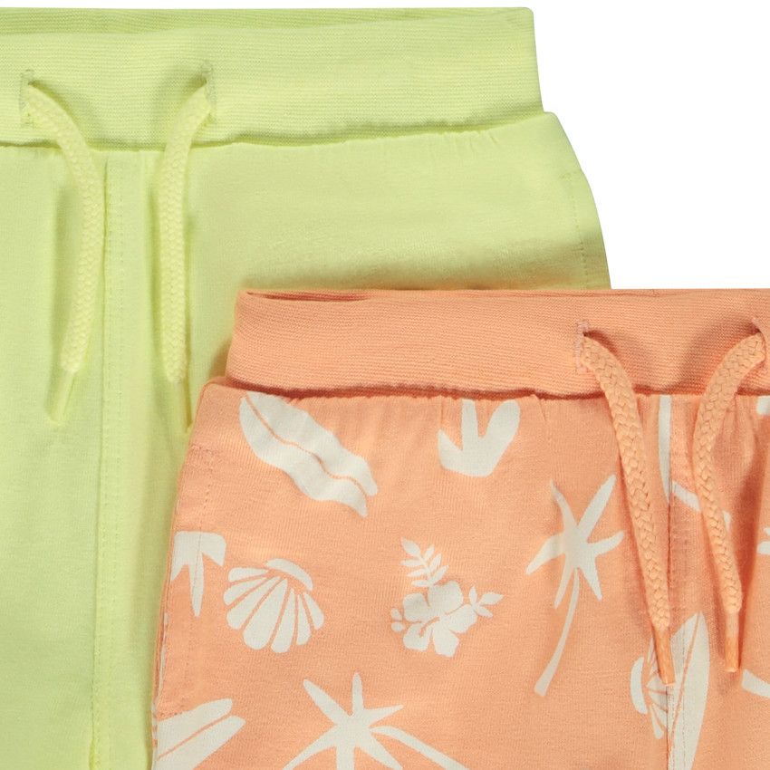Lot de 4 bermudas fantaisie pour bébé garçon - Jaune