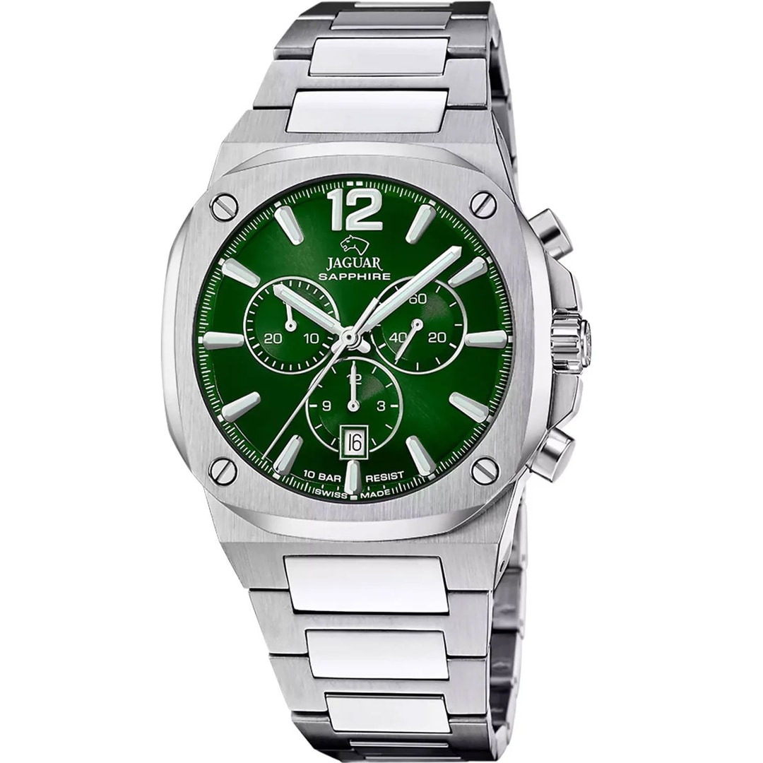 Jaguar RC Executive Chronograph Silbrig / Grün