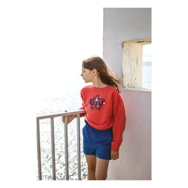 Sunchild Sweat Branco Cheer | Rouge