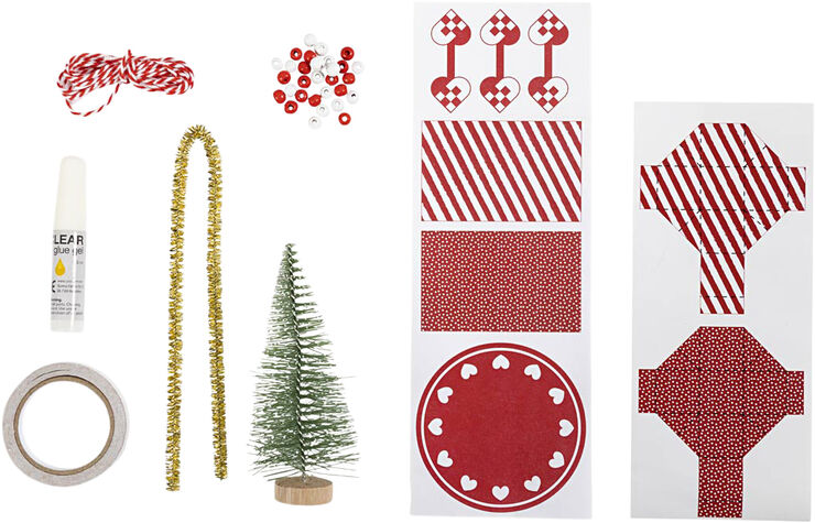 Creativ Company Mini DIY Kit Nissens Dør, Juletræ