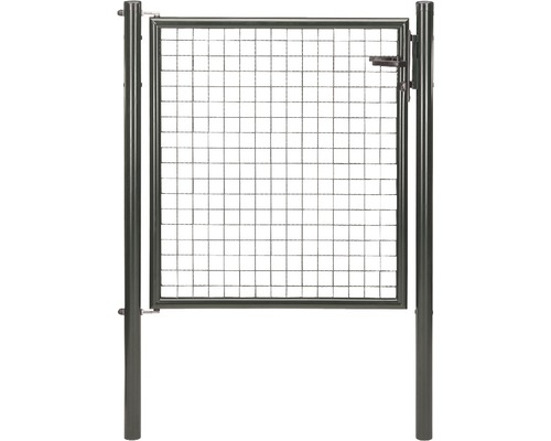 Enkelvoudige golfgaaspoort 125x100 cm antraciet