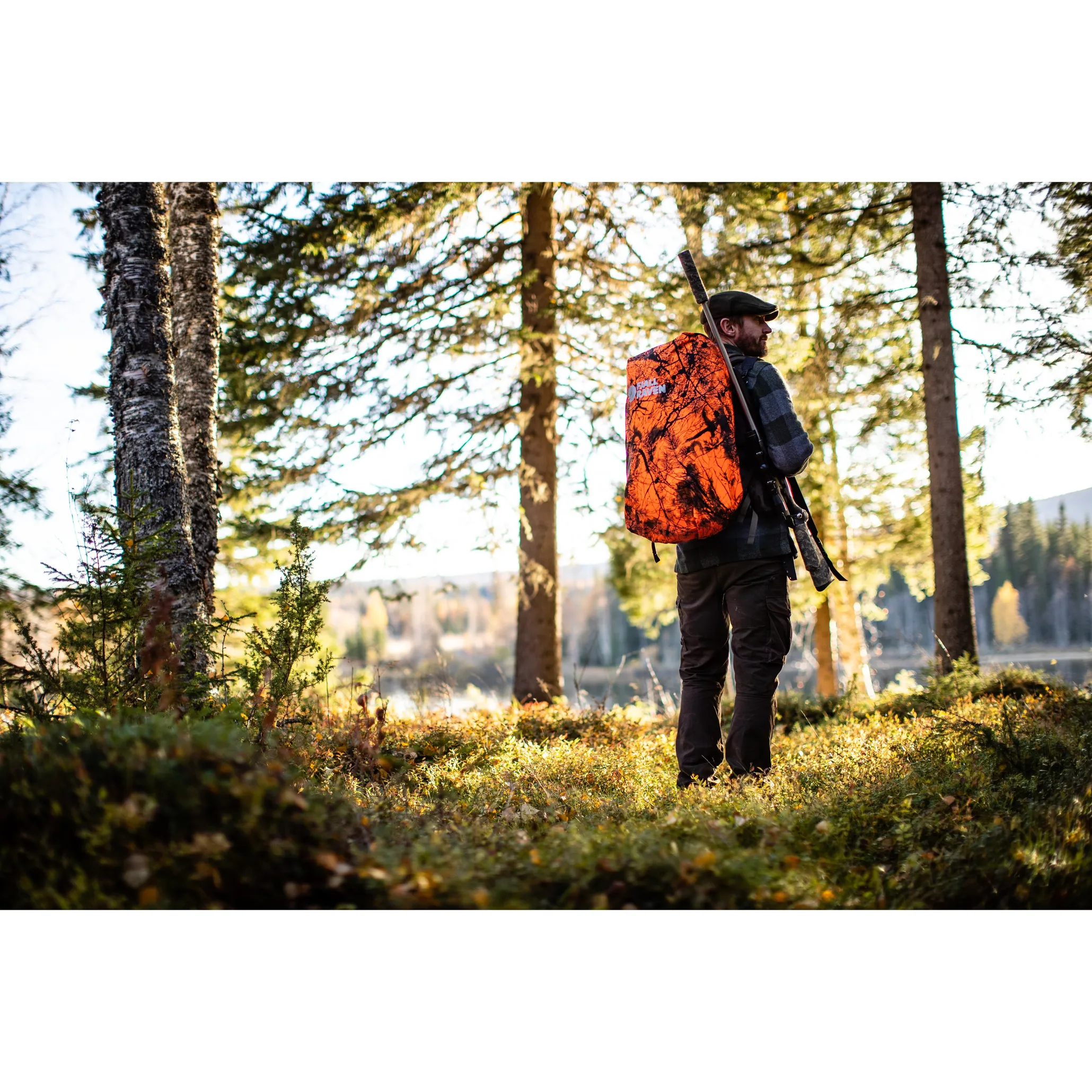 Fjällräven Hunting Rain Cover 16-28L Safety Orange