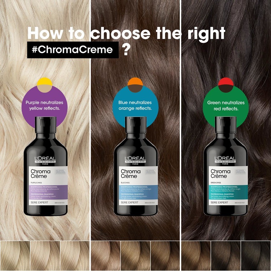 L'Oréal Professionnel Chroma Crème Matte (Green) Shampoo 300ml