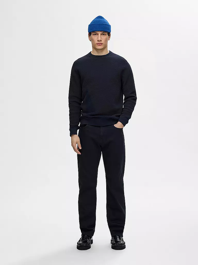 SELECTED Pullover SLHROSS dunkelblau