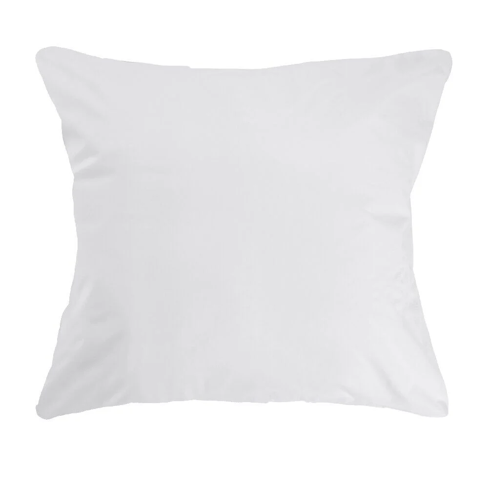 Protège oreiller tissu bouclette blanc 60x60cm