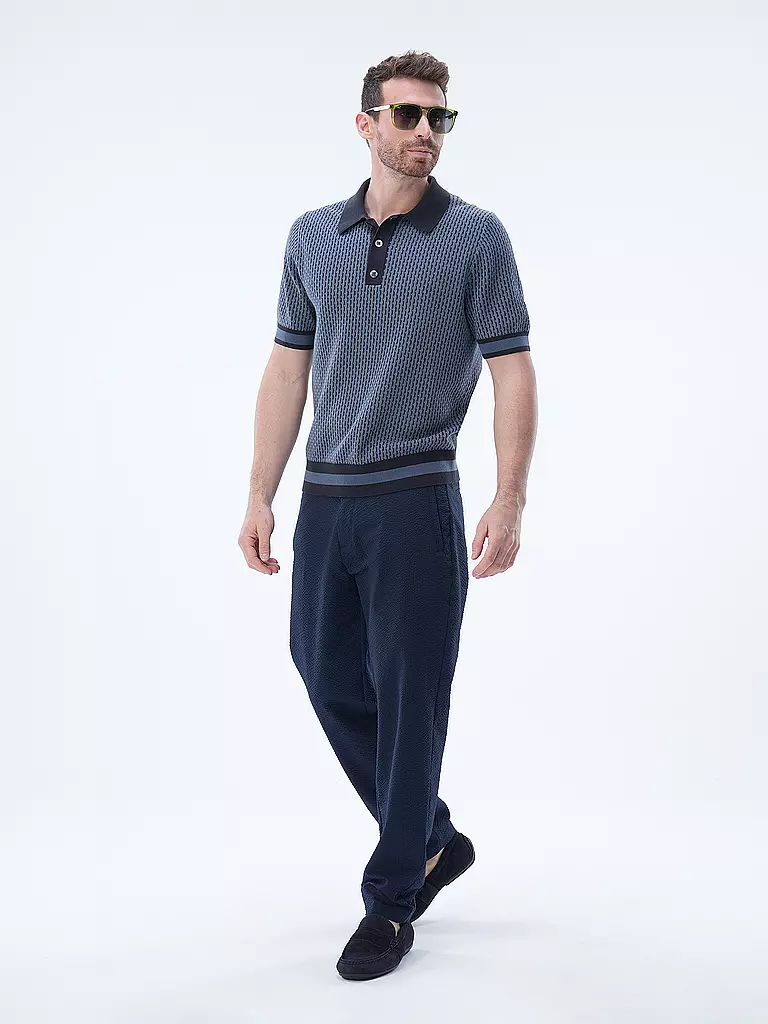 CHE Poloshirt COSMO GEO QUINN blau