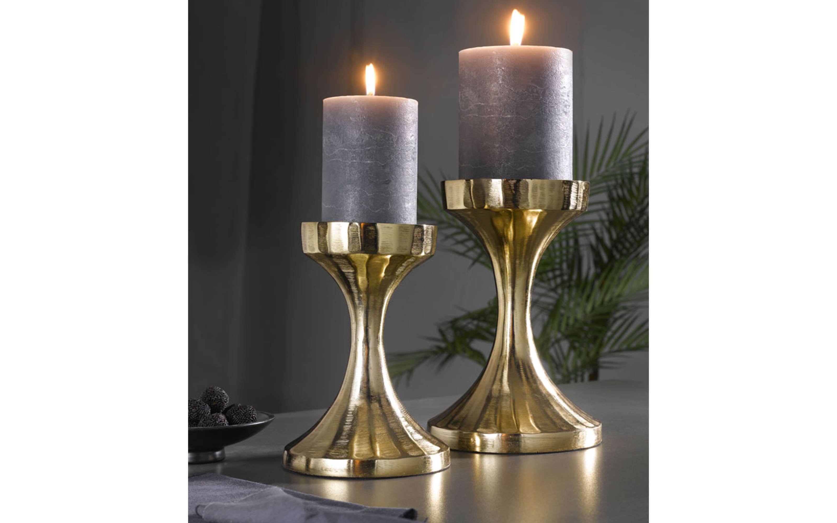 Kerzenhalter groß, gold, 22 cm