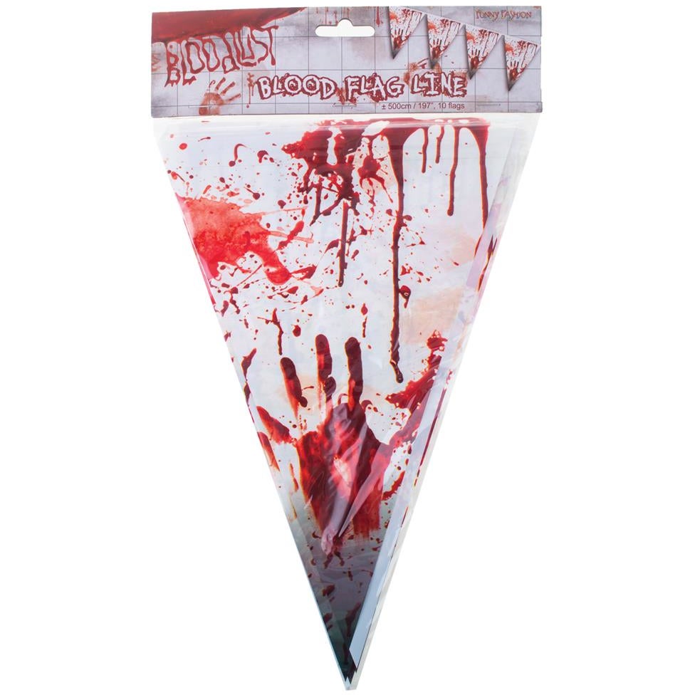 Funny Fashion 74846 vlaggenlijn 5 meter (10 vlaggen) Bloodlust