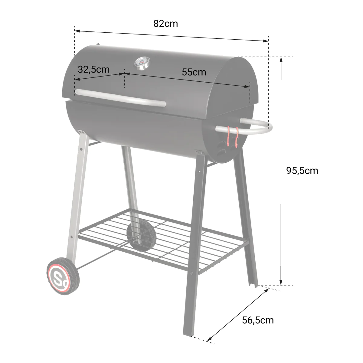 Barbecue au charbon de bois DAKOTA Somagic