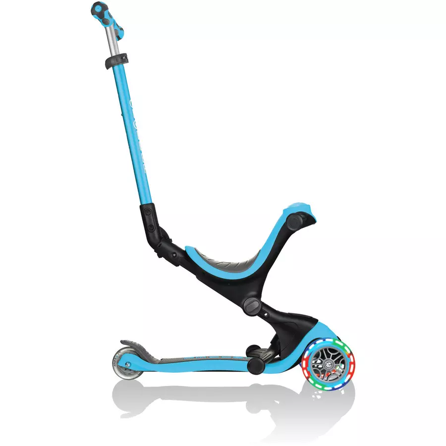 GLOBBER Scooter GO UP Deluxe lights, skyblau