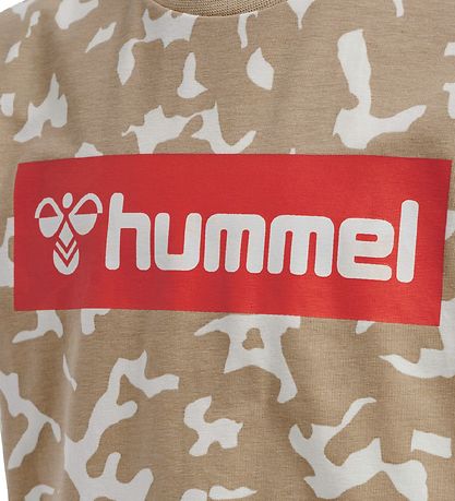 Hummel T-Shirt - hmlCarter - Beige Camo