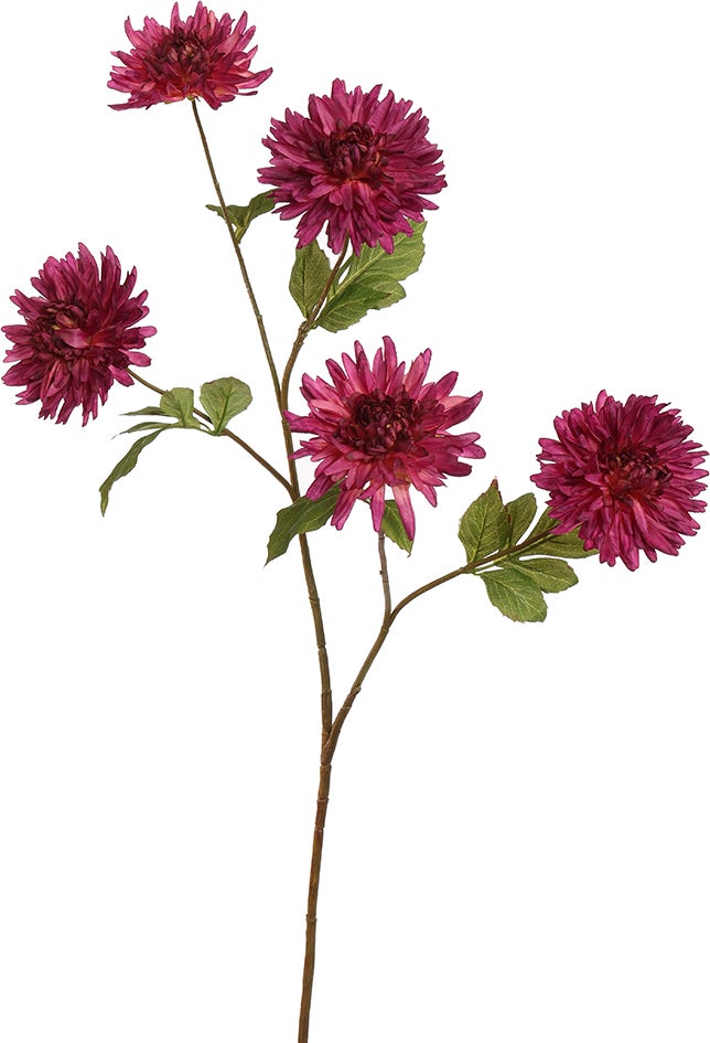 Jasaco Pure kunstbloem Chrysant rood 105 cm