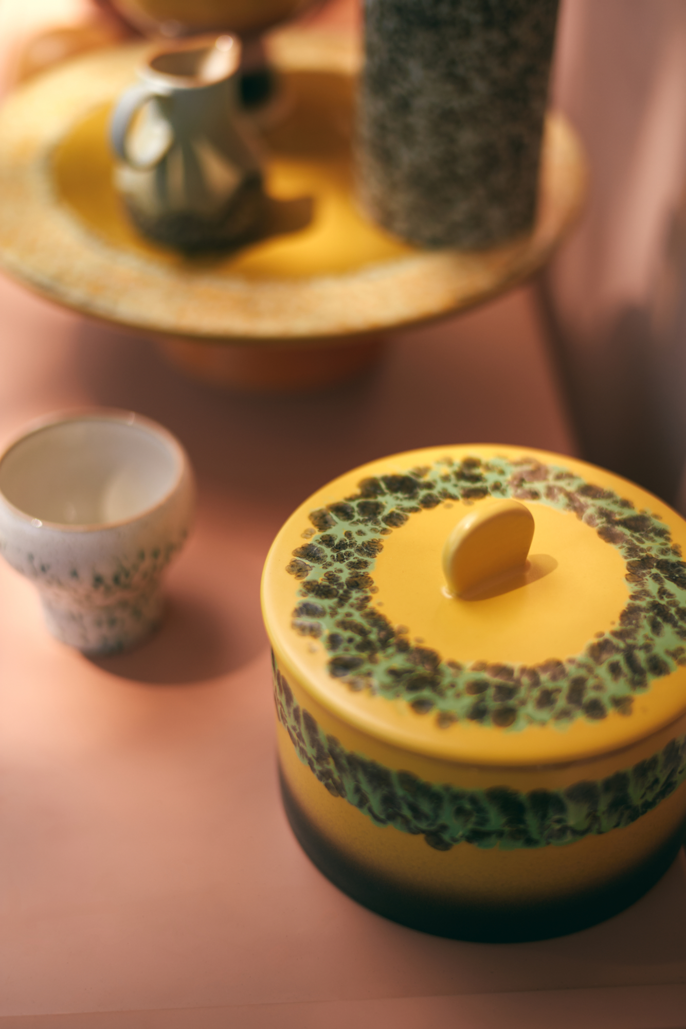 Servies 70's Ceramics Cookie voorraadpot Kelp