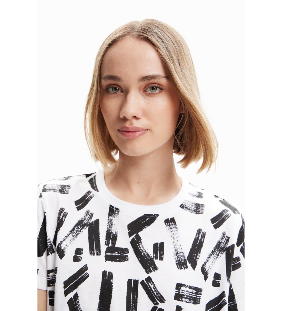 Camiseta branca Desigual Glasgow