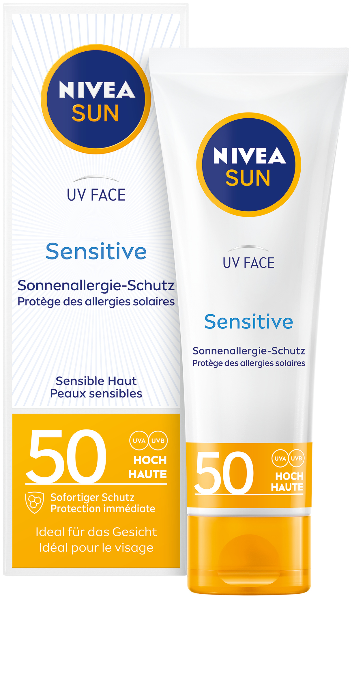 Nivea SUN UV Face Sensitive<br>50 ml, LSF50