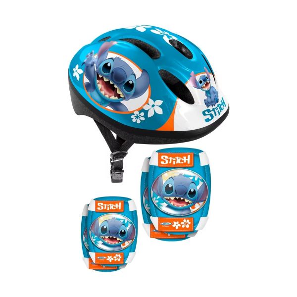 Úvea Conjunto de Capacete 52-56cm   Joelheiras e Cotoveleiras Stitch