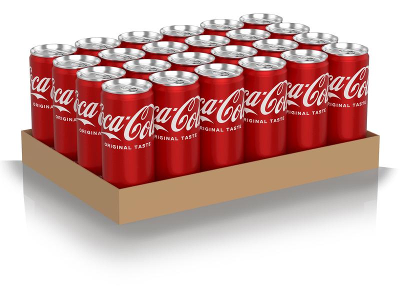Coca Cola Soft-Drinks Original Taste 24 x 0.33 l Prickelndes Erfrischungsgetränk mit Koffein