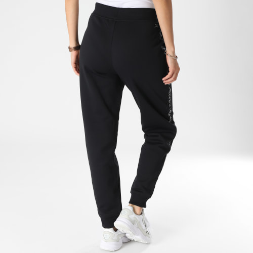 Pantalon Jogging A Bandes Femme GWF2P601 Noir