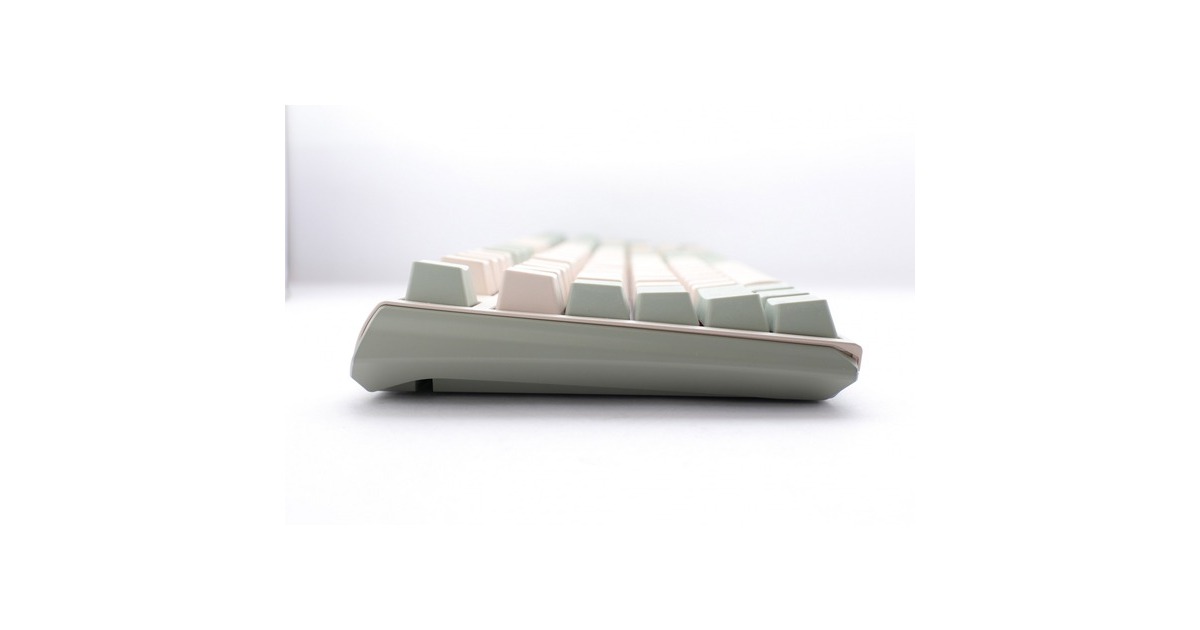 DuckyOne 3 Matcha TKL, toetsenbord  (Crème/groen, US lay-out, Cherry MX Blue, PBT Double Shot, hot swap)