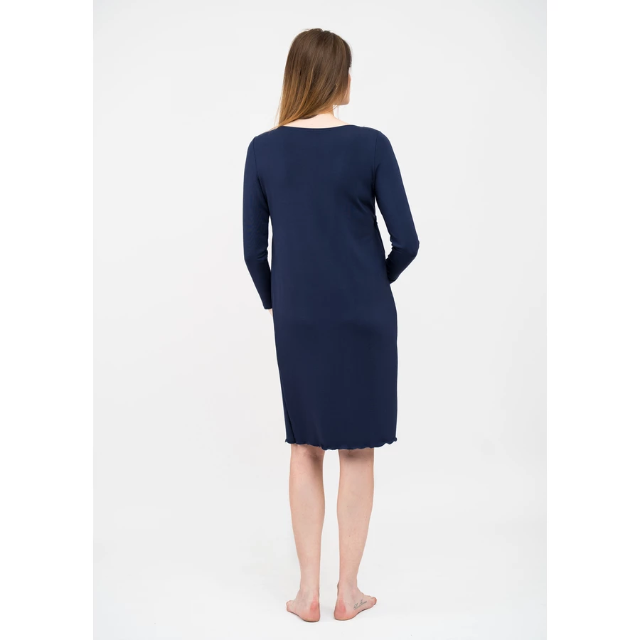 Cool Mama Umstands- und Stillnachthemd 2 in 1 Dunkelblau