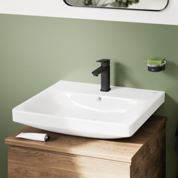 Grohe Dice wastafelmengkraan M-Size Push open Mat Zwart