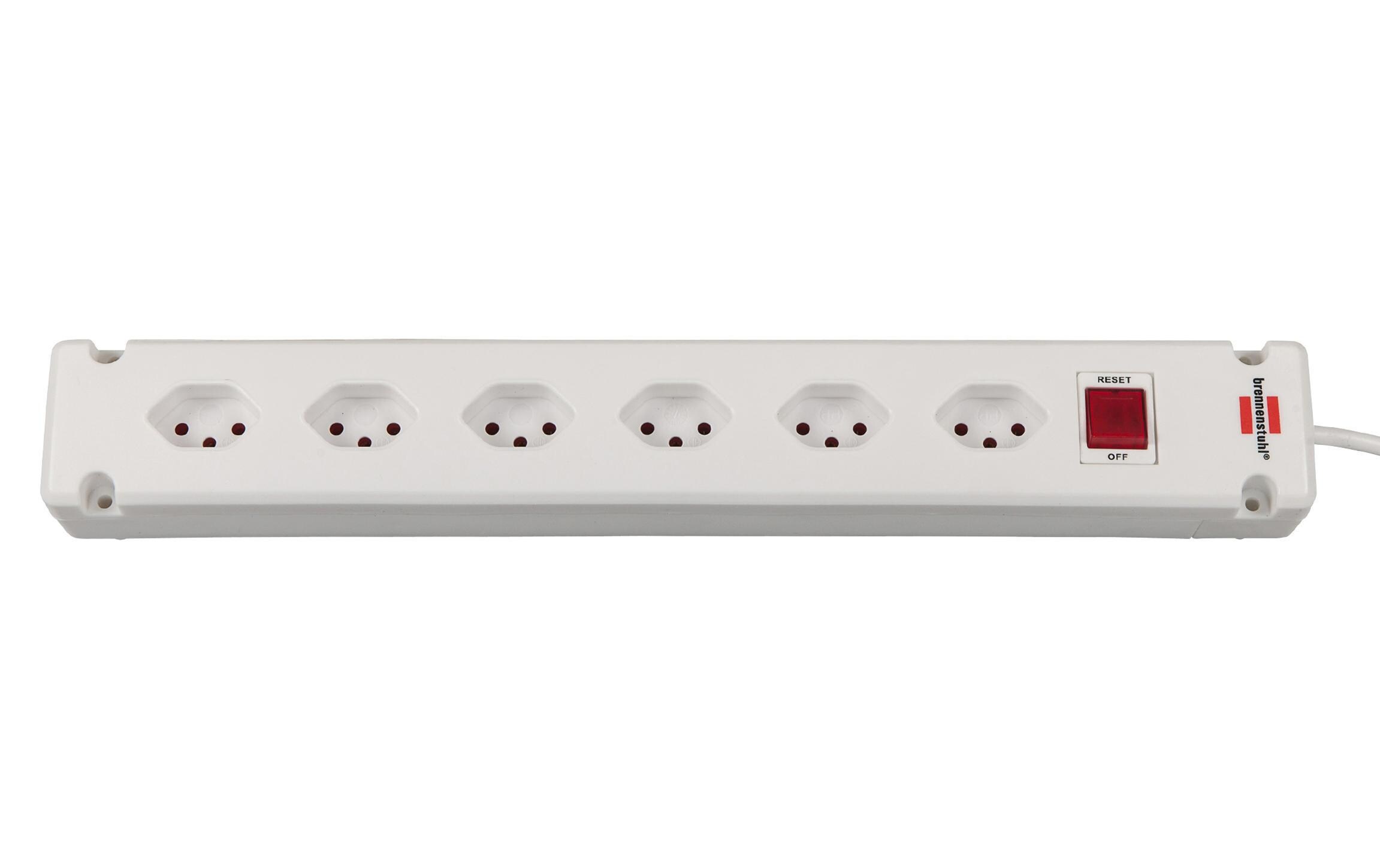 Steckdosenleiste Bremounta 6x T13Steckdosenleiste, Weiss